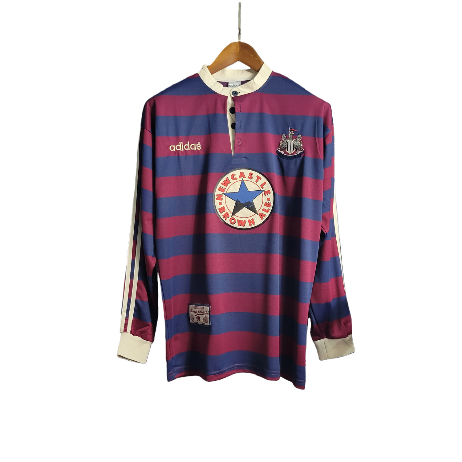 TKH-turbokithub-Retro Newcastle United 1995-96 Away Stadium Long Sleeve Jersey