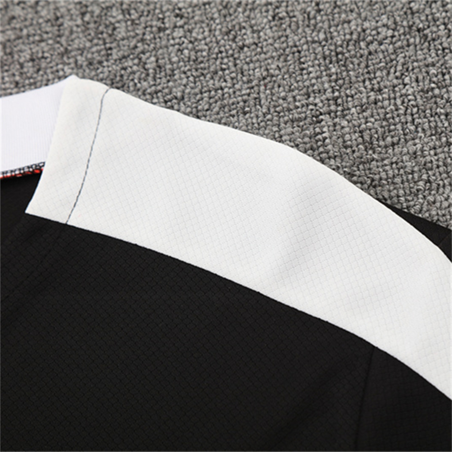 TKH-turbokithub-Paris Saint-Germain PSG 25-26 Kids Short-Sleeve Training Set - White Edge Black Top & Black Shorts