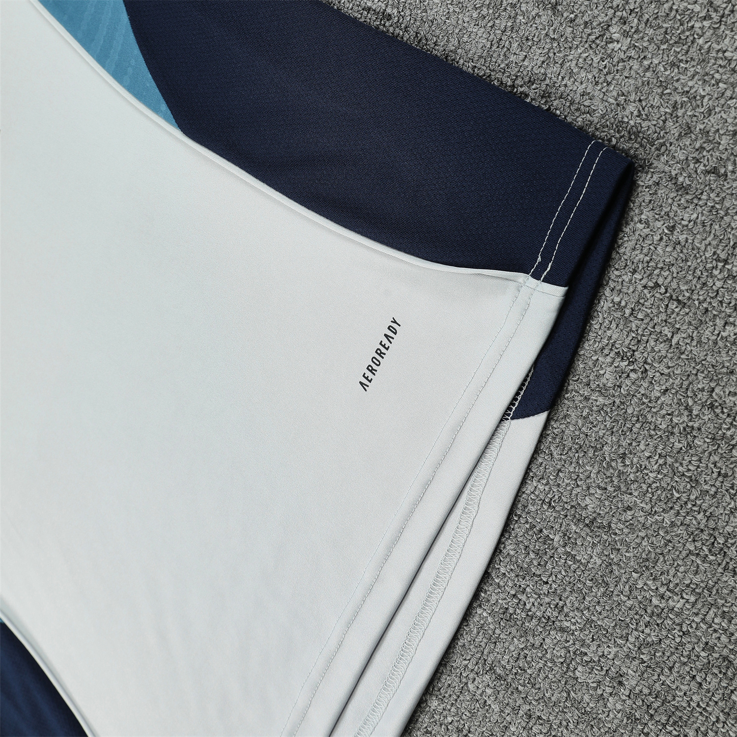 TKH-turbokithub-Arsenal 25-26 Short-Sleeve Training Set - Grey Top & Deep Blue Shorts