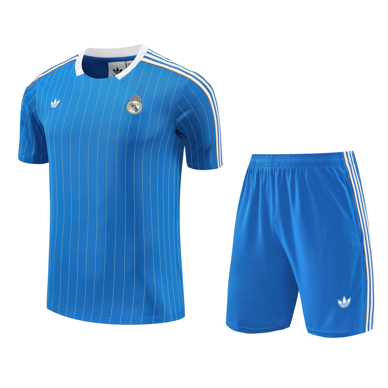TKH-turbokithub-Real Madrid 25-26 Short-Sleeve Training Set - Blue Vest & Blue Shorts