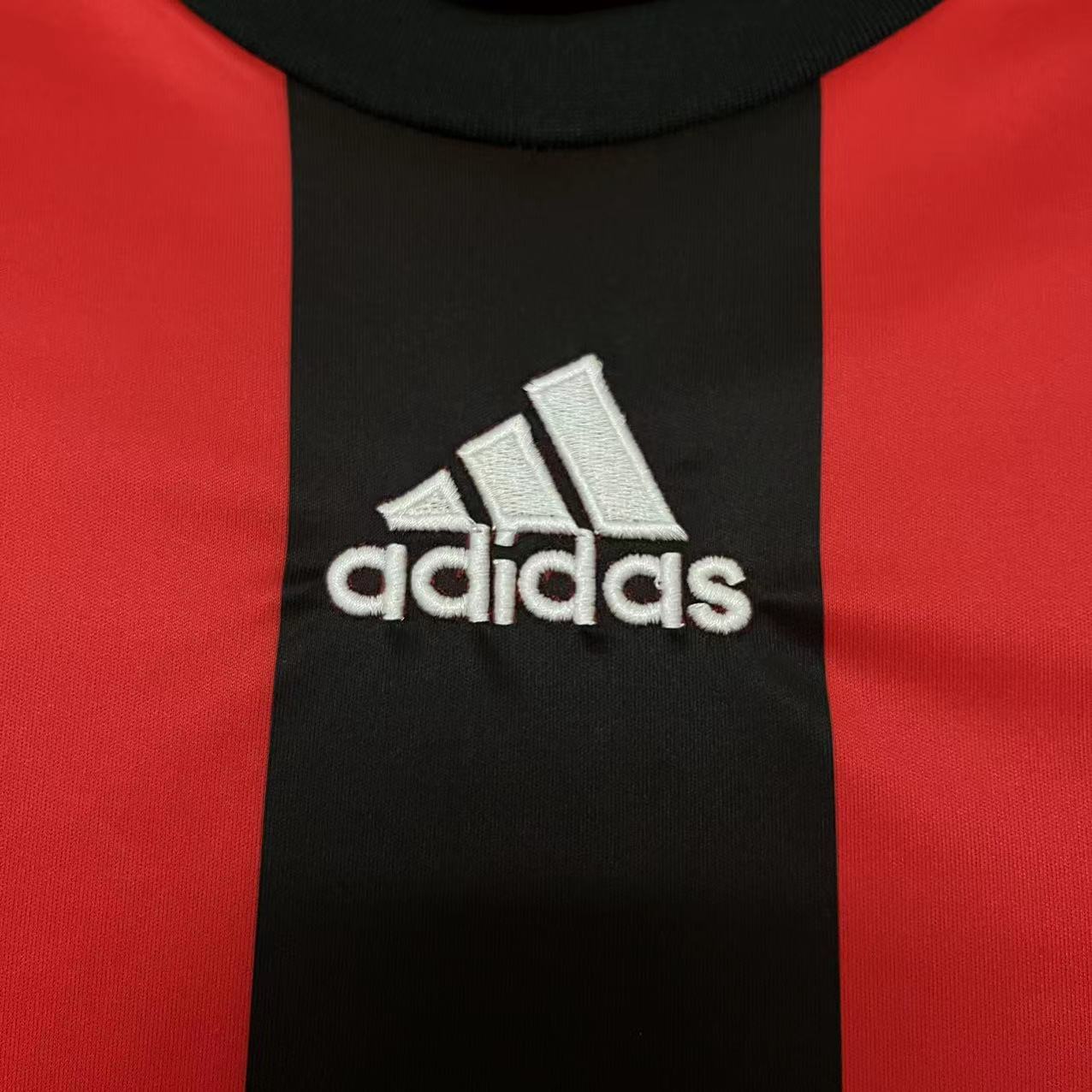 TKH-turbokithub-Retro AC Milan 2008-09 Home Long Sleeve Jersey