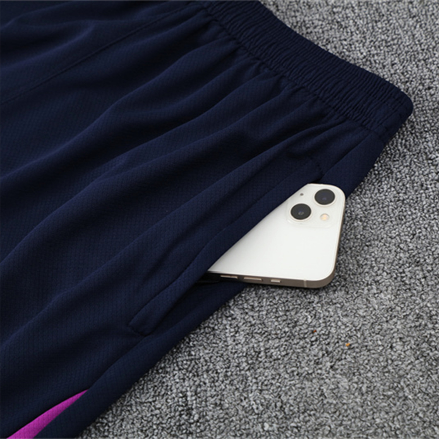 TKH-turbokithub-Barcelona 25-26 Short-Sleeve Training Set - Purple Top & Deep Blue Shorts