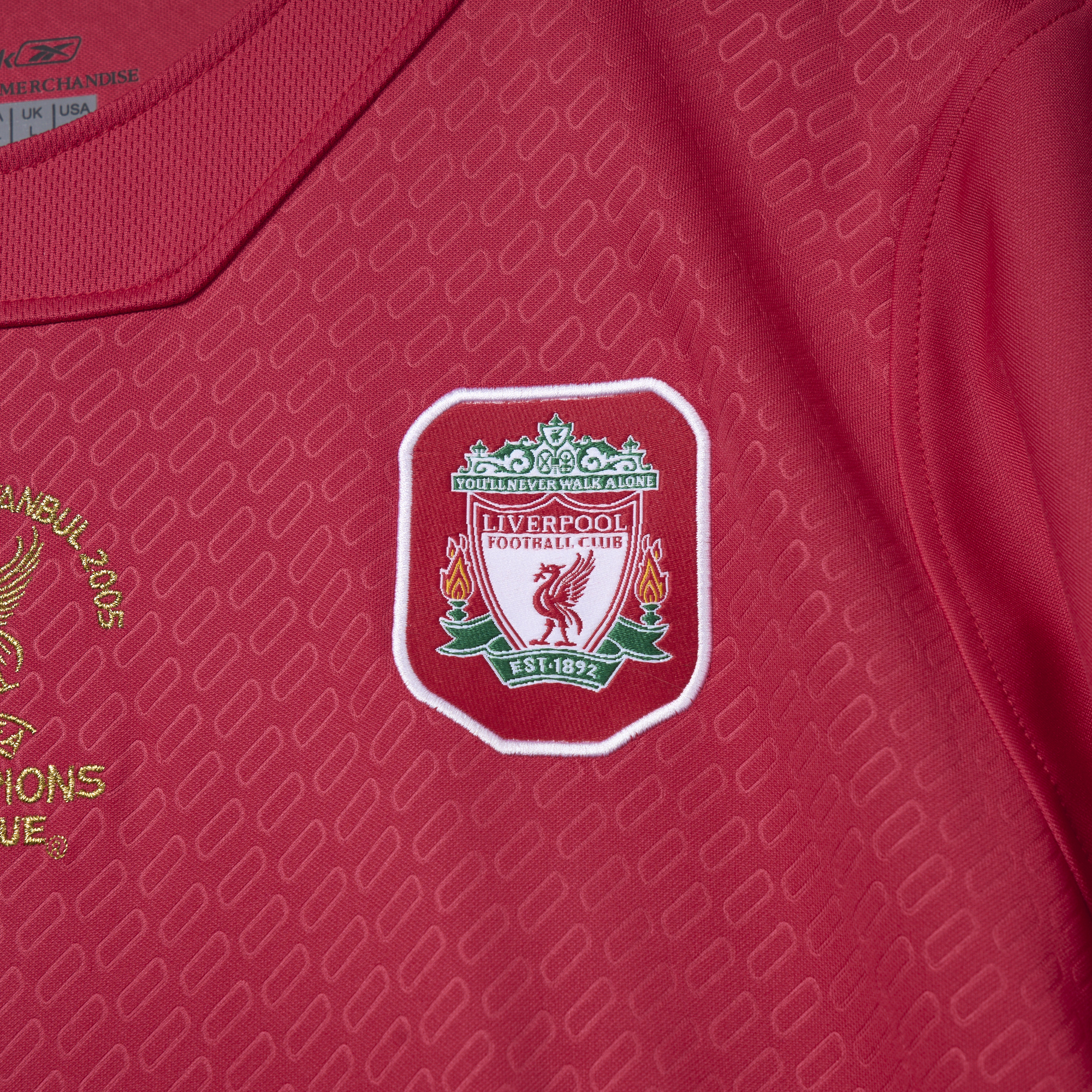 TKH-turbokithub-Retro Liver.pool 2005 Home Stadium Jersey - with UEFA Champions League Final Patch