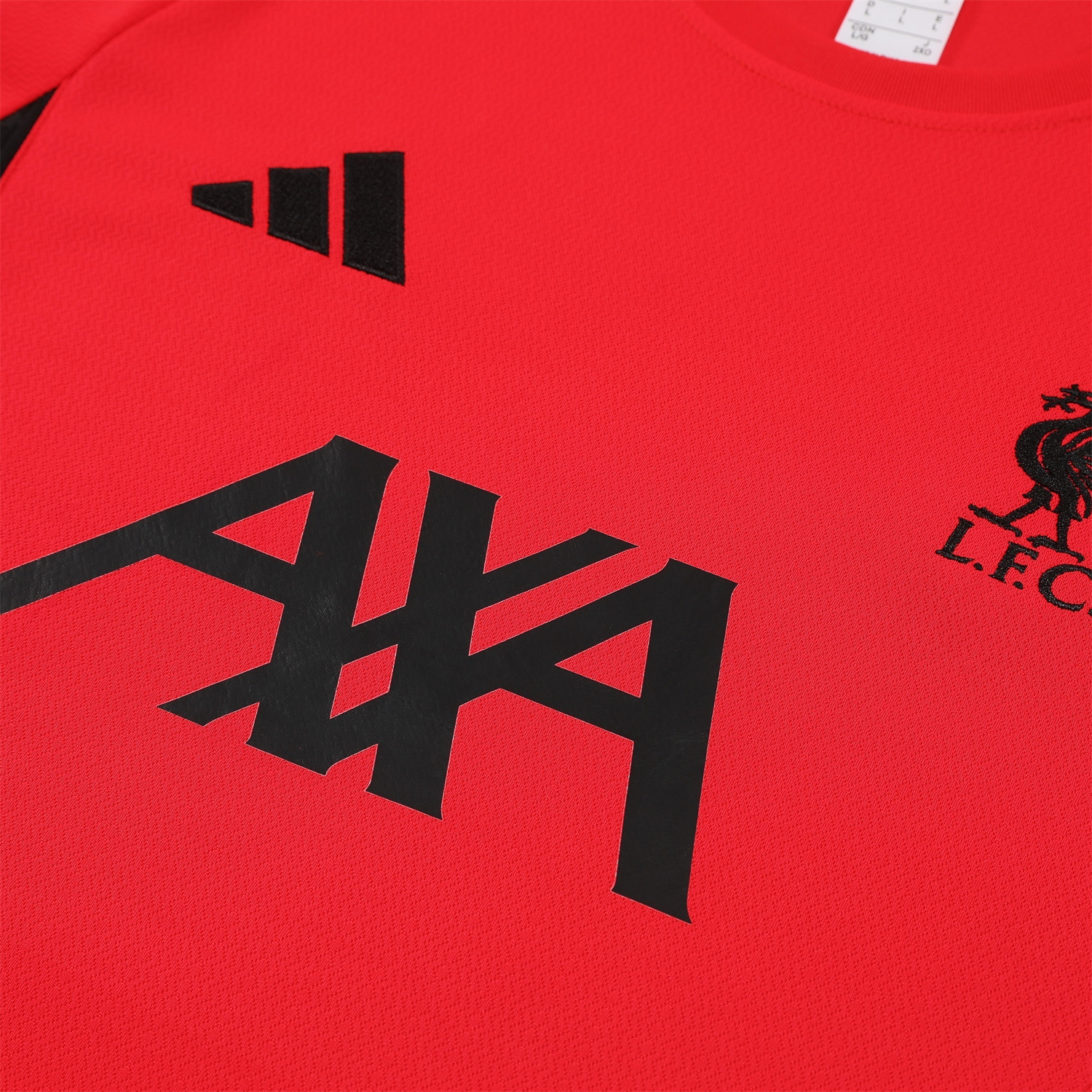 TKH-turbokithub-Liver.pool 25-26 Short-Sleeve Training Set - Red With Black Top & Black Shorts