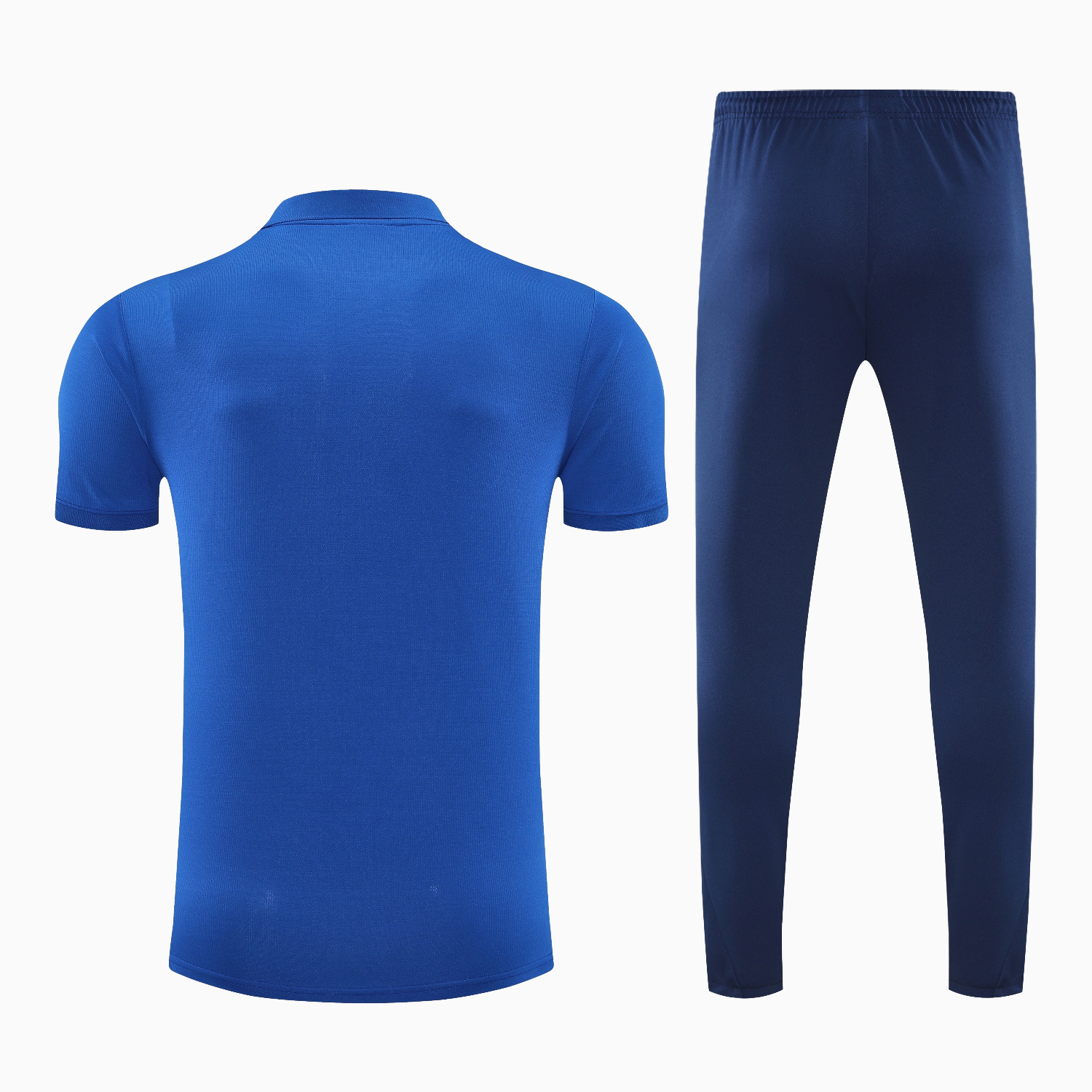 TKH-turbokithub-Atletico Madrid 25-26 POLO Short-Sleeve Training Set - Ocean Blue Top & Deep Blue Pants