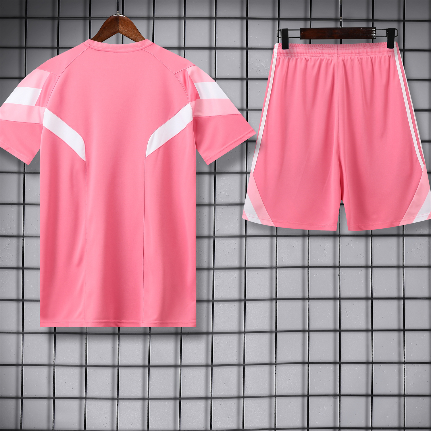 TKH-turbokithub-INT M.A.M 25-26 Short-Sleeve Training Set - Pink Top & Pink Shorts
