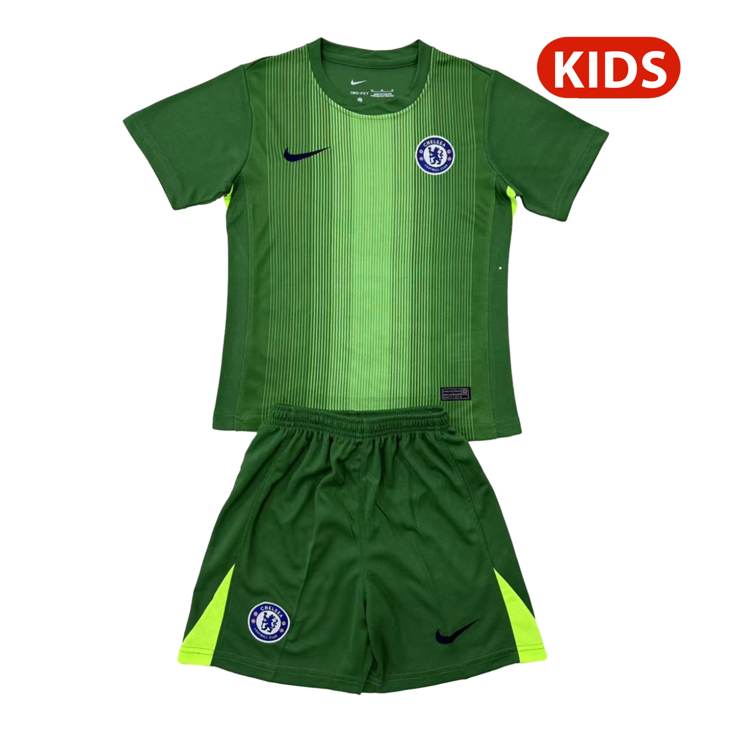TKH-turbokithub-C.H.E.L.S.E.A 25-26 Green Goalkeeper Kids Kit