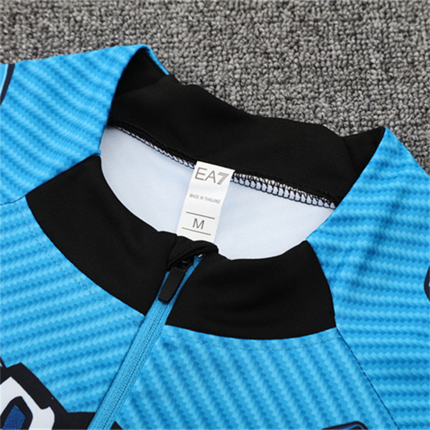 TKH-turbokithub-Napoli 25-26 Long Sleeve Training Set - Blue Mecha Top & Black Pants