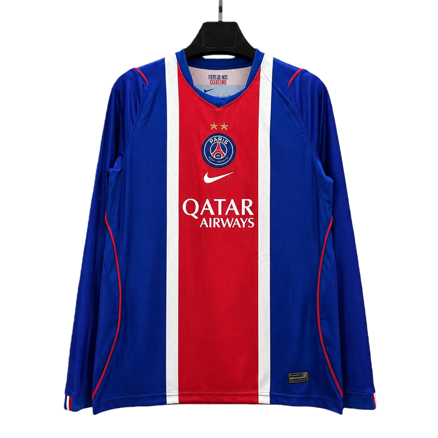 TKH-turbokithub-Paris Saint-Germain PSG 26-27 Home Two Stars Long Sleeves Jersey - Fans Version