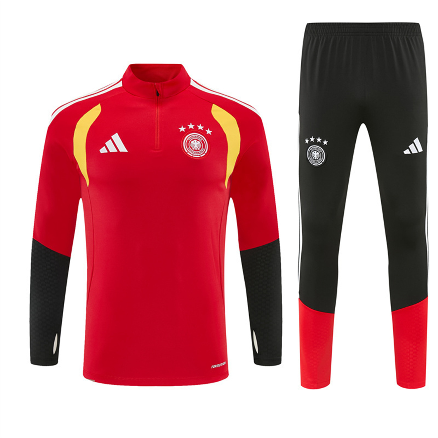 TKH-turbokithub-Germany 2026 Long Sleeve Training Set - Red Top & Pants