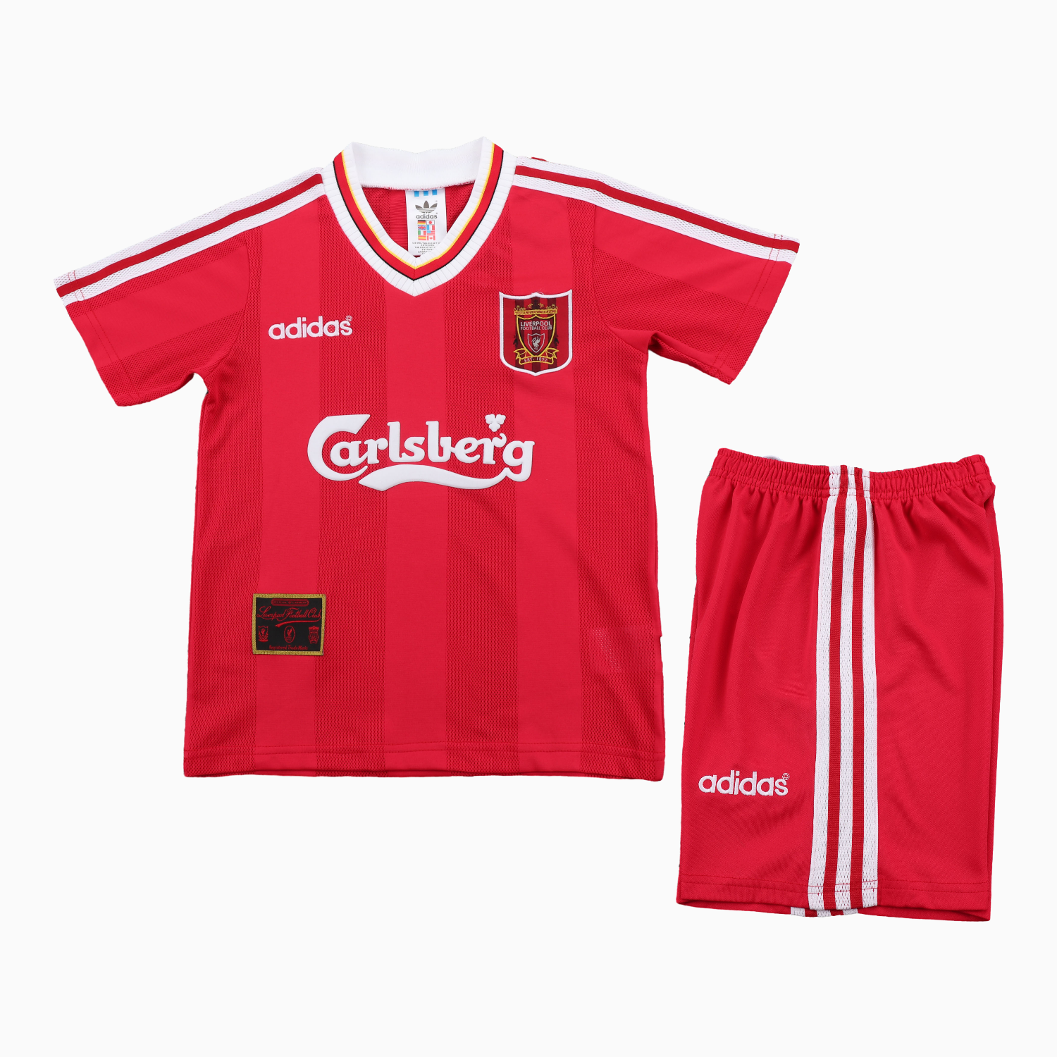 TKH-turbokithub-Retro Liver.pool 1995-96 Home Kids Kit