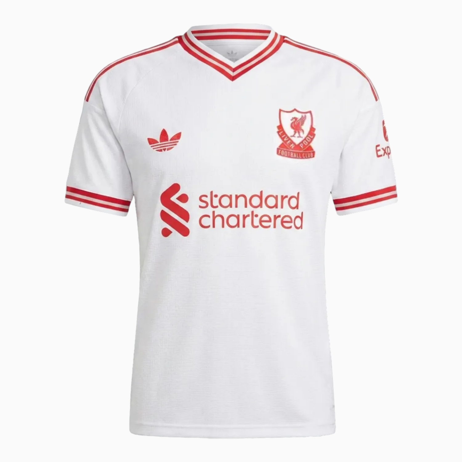 TKH-turbokithub-Liver.pool 26-27 Casual White With Faint Logos Jersey - Player Version