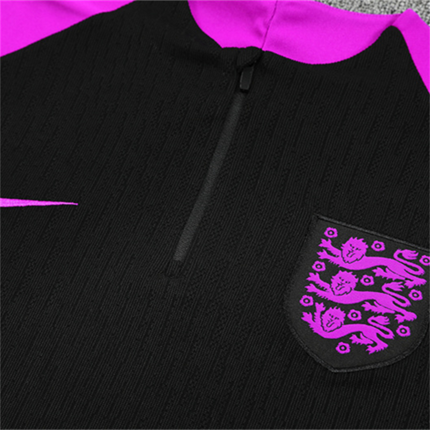 TKH-turbokithub-England 25-26 Kids Long Sleeve Training Set - Player Version - Black Top and Pants