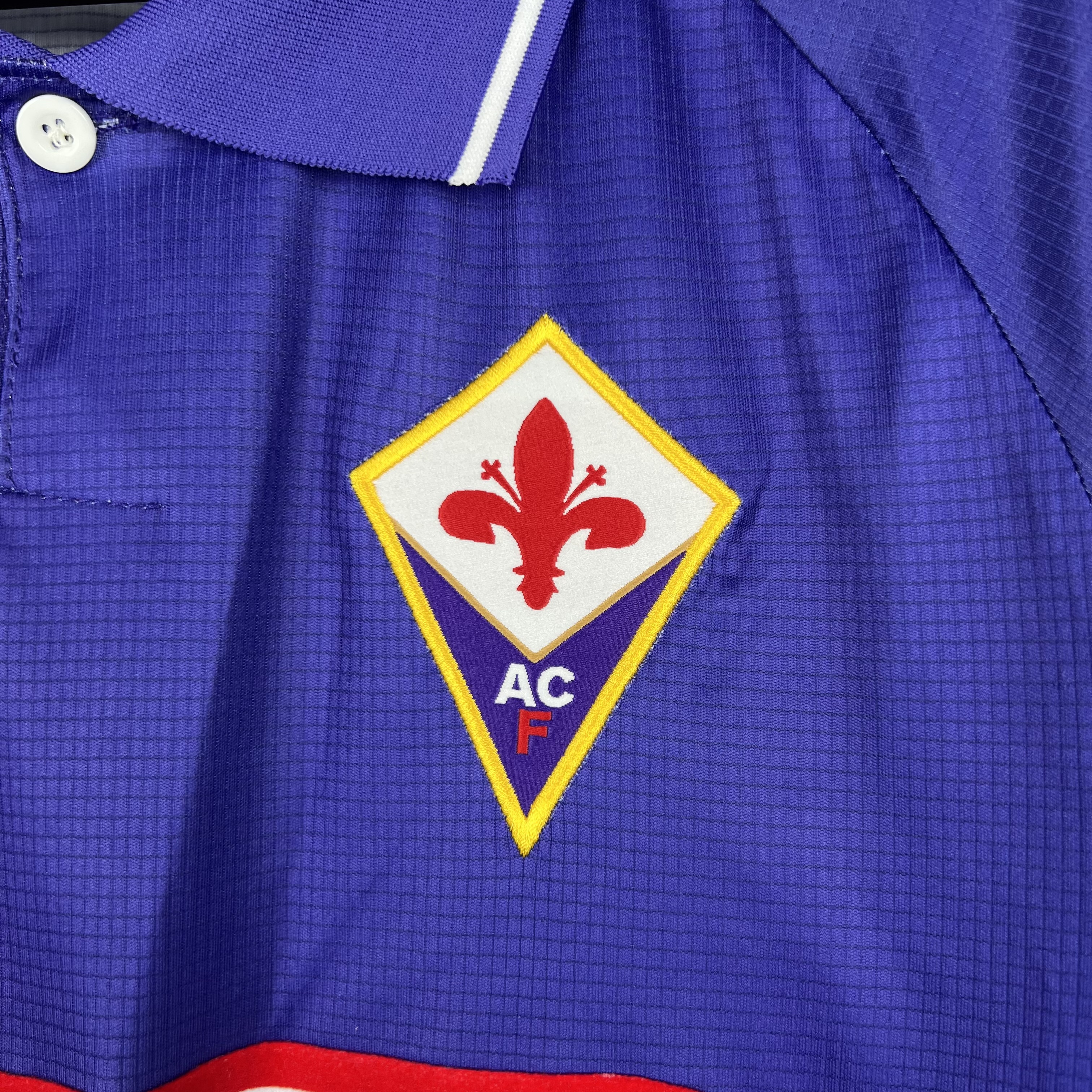 TKH-turbokithub-Retro Fiorentina 1998 Home Stadium Long Sleeve Jersey