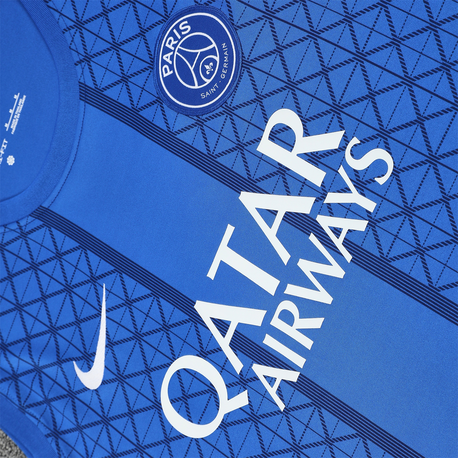 TKH-turbokithub-Paris Saint-Germain PSG 25-26 Vest Training Set - Ocean Blue Vest & Deep Blue Shorts