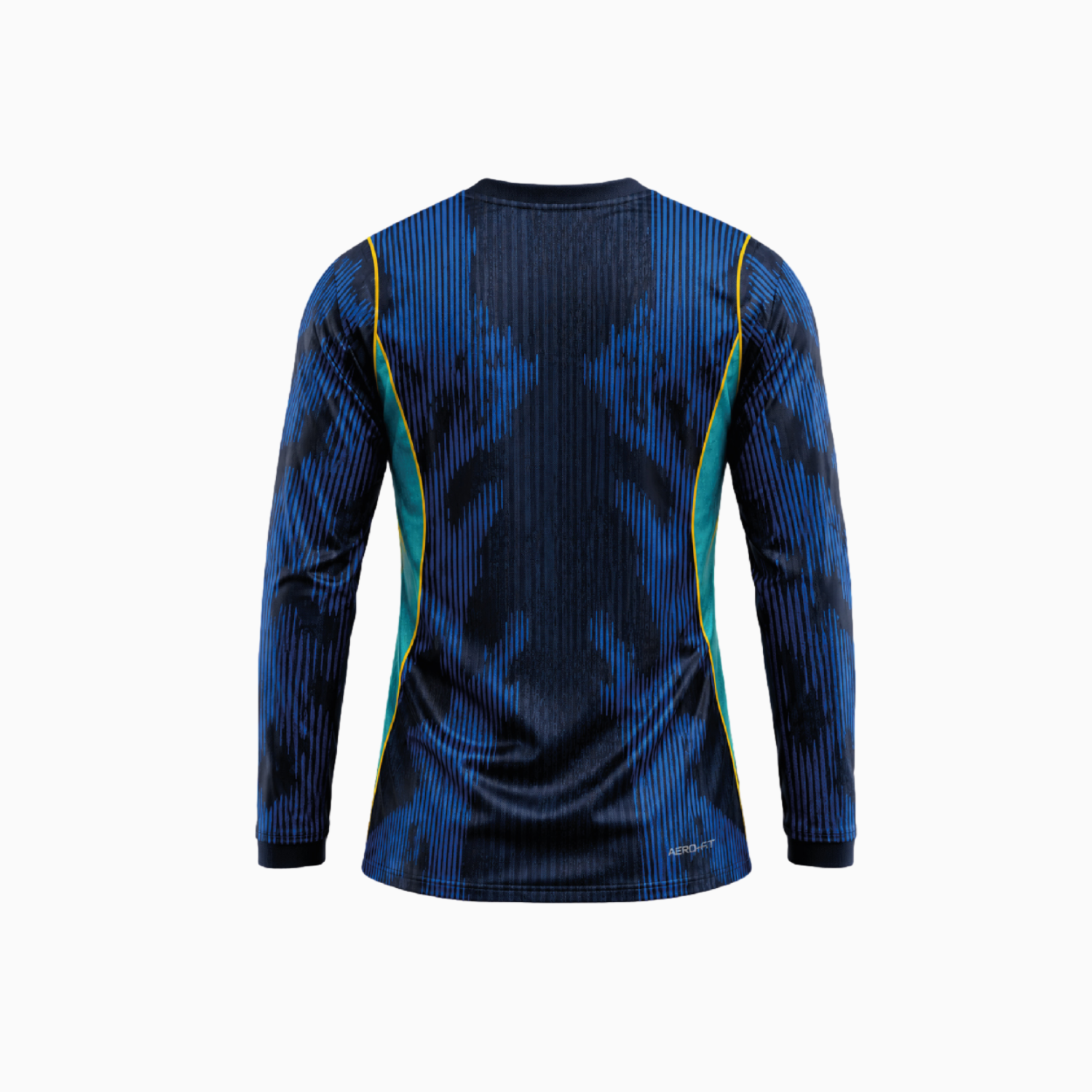 TKH-turbokithub-Brazil 2026 Away Blue Long Sleeves Jersey - Player Version