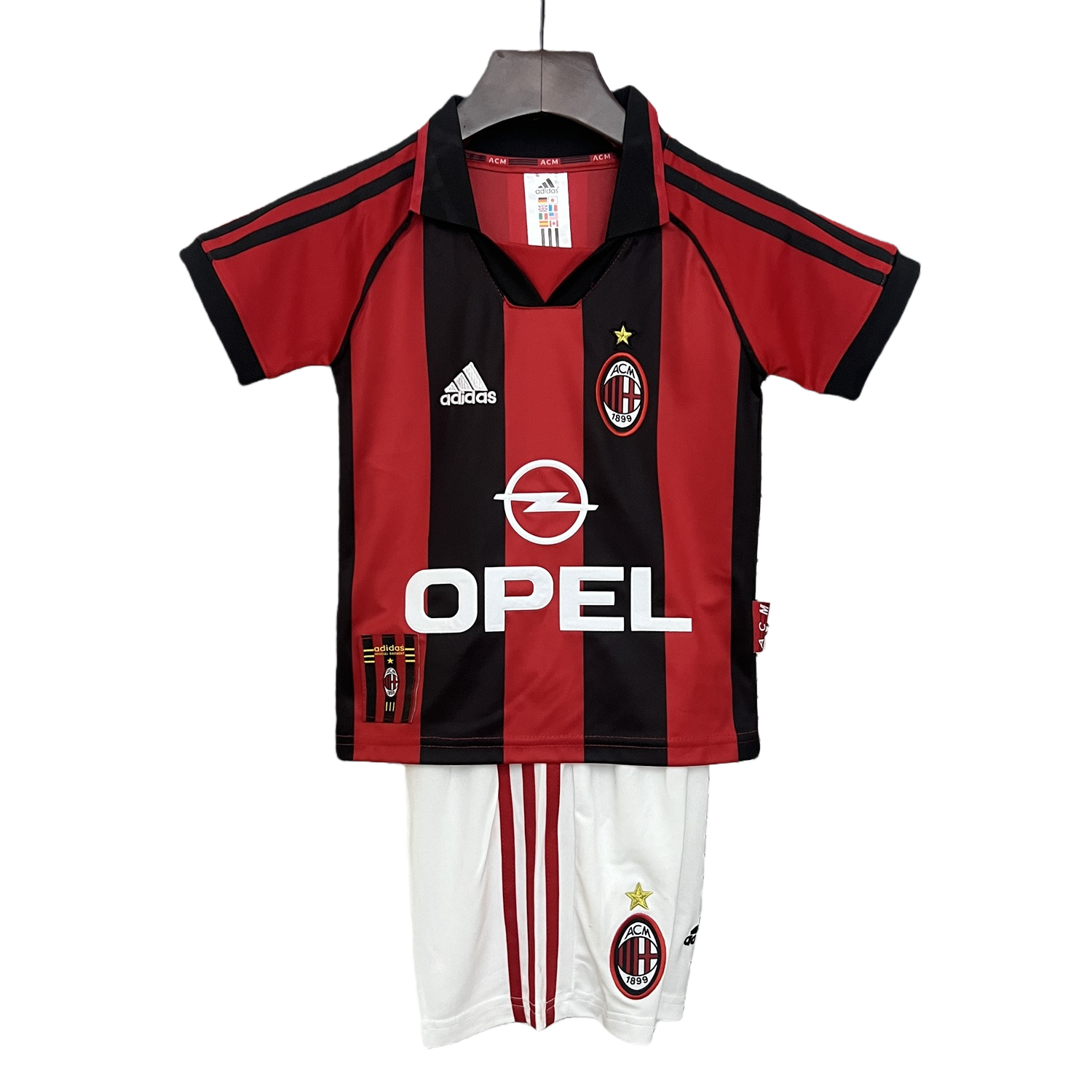 TKH-turbokithub-Retro AC Milan 1998-99 Home Kids Kit