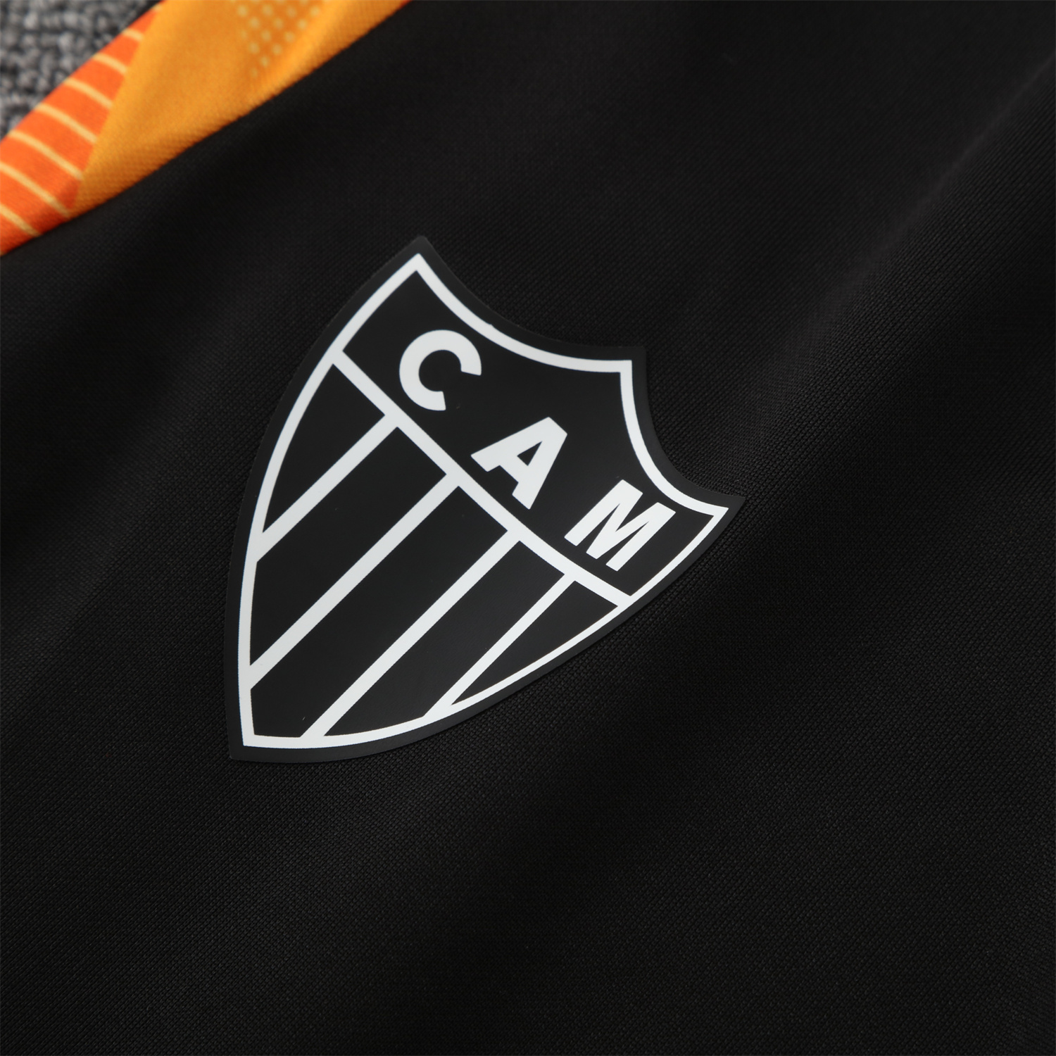 TKH-turbokithub-Atletico Mineiro 25-26 Long Sleeve Training Set - Yellow Top & Black Pants