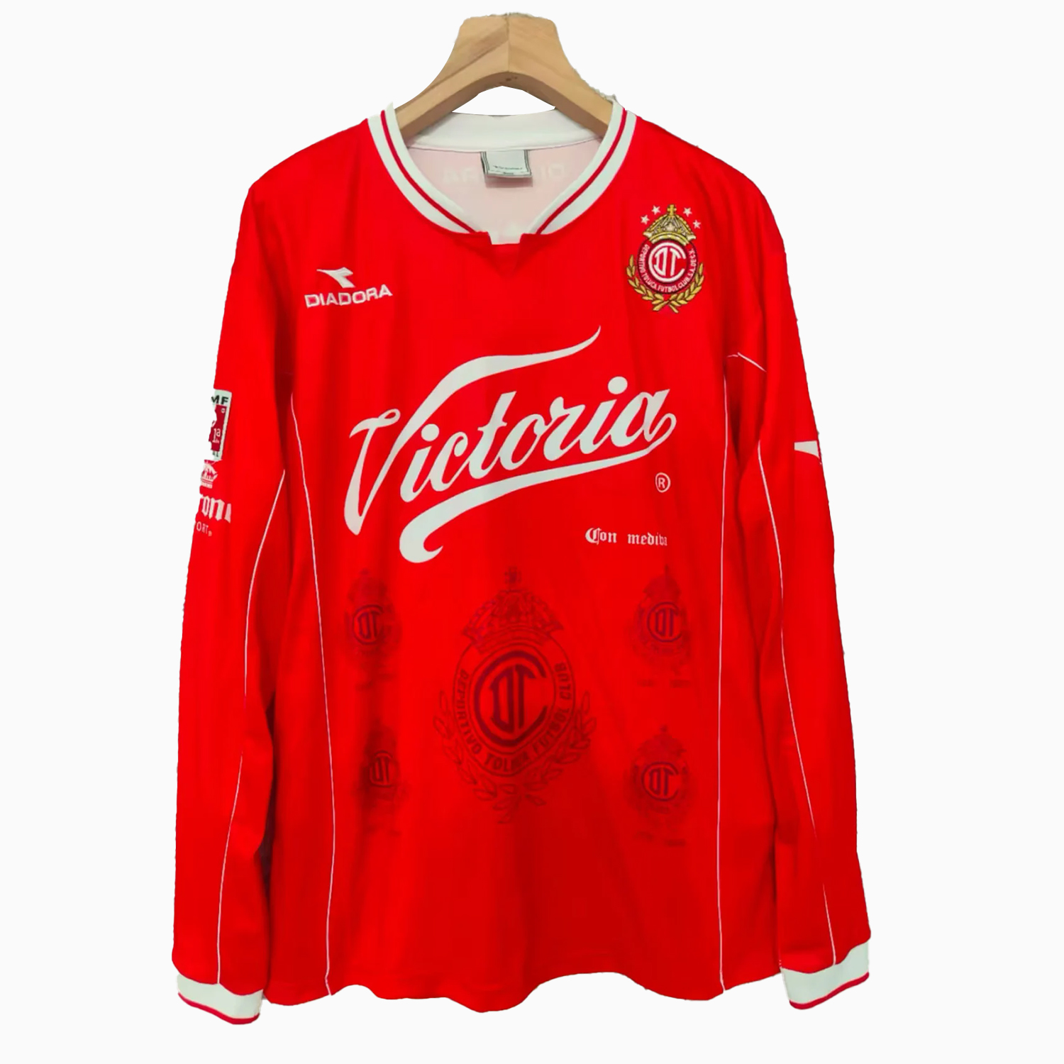 TKH-turbokithub-Retro Toluca 1998-99 Home Long Sleeves Jersey