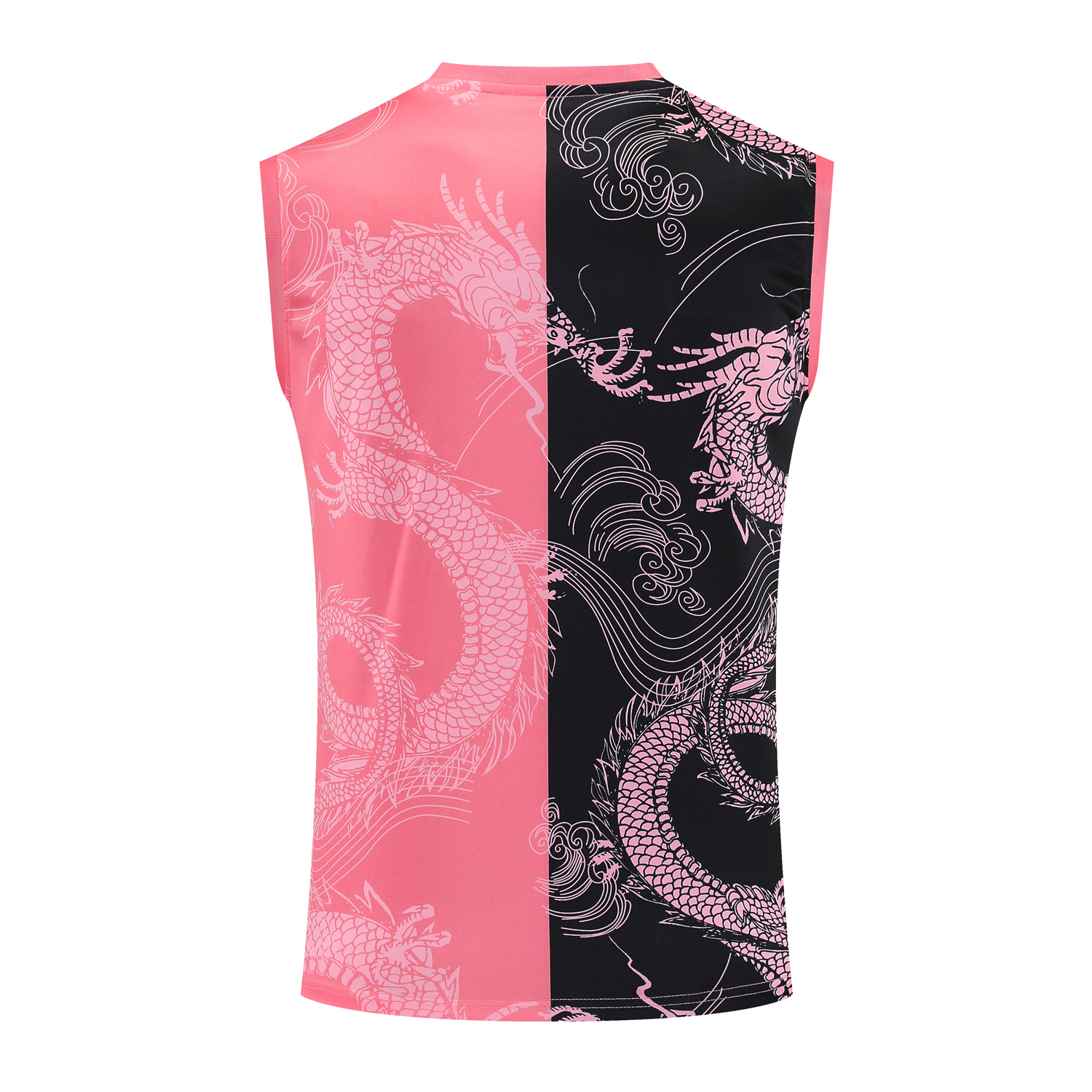 TKH-turbokithub-Real Madrid 25-26 Vest Training Set - Pink-Black Dragon Vest & Black-White Shorts