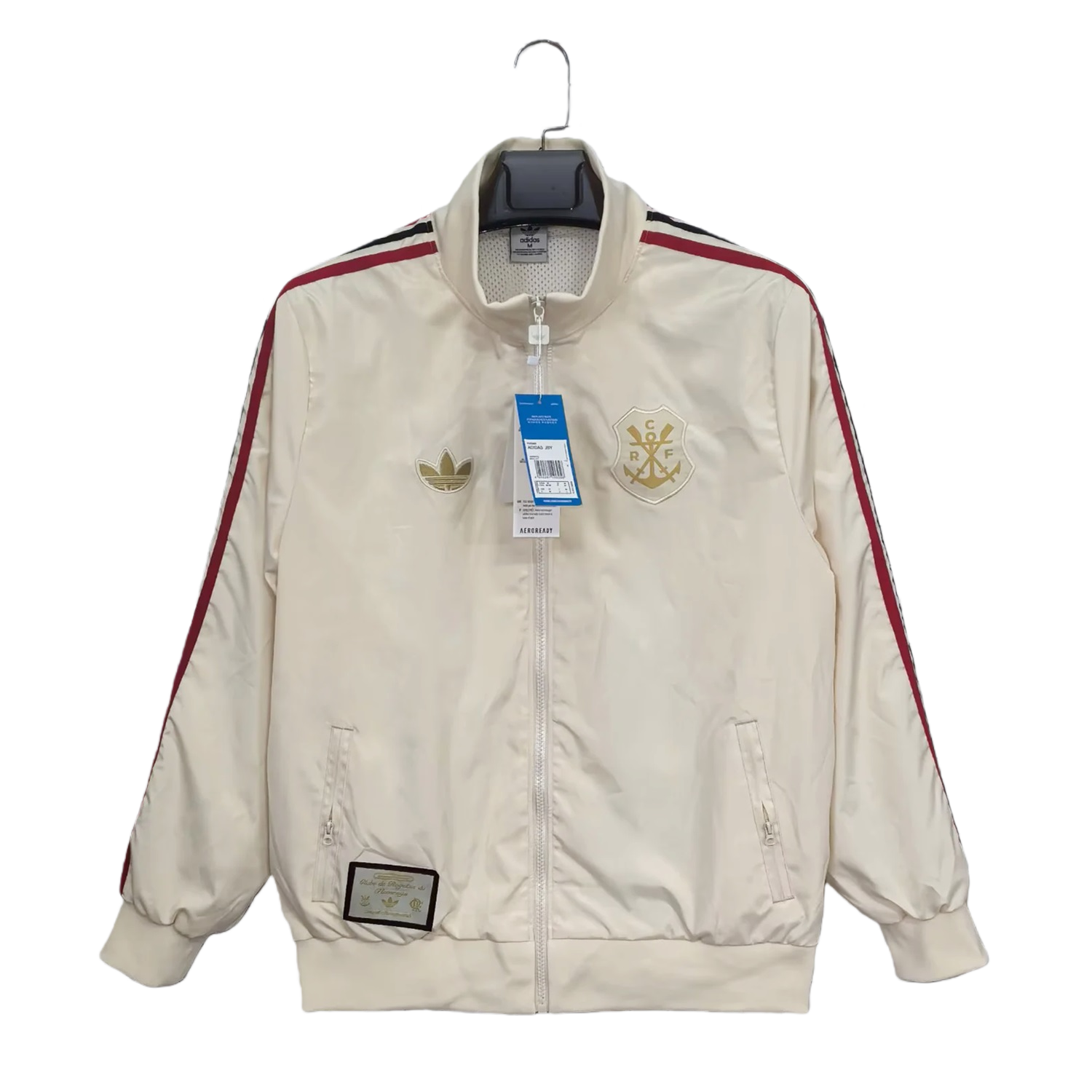 TKH-turbokithub-Flamengo 26-27 Training Windbreaker Jacket - Cream