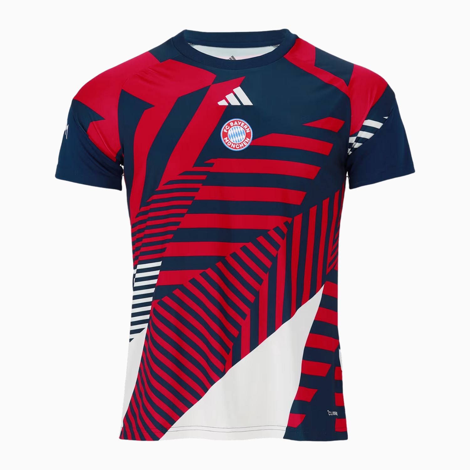 TKH-turbokithub-Bayern Munich 26-27 Pre-Match Navy Blue Red Stripes Jersey - Fans Version