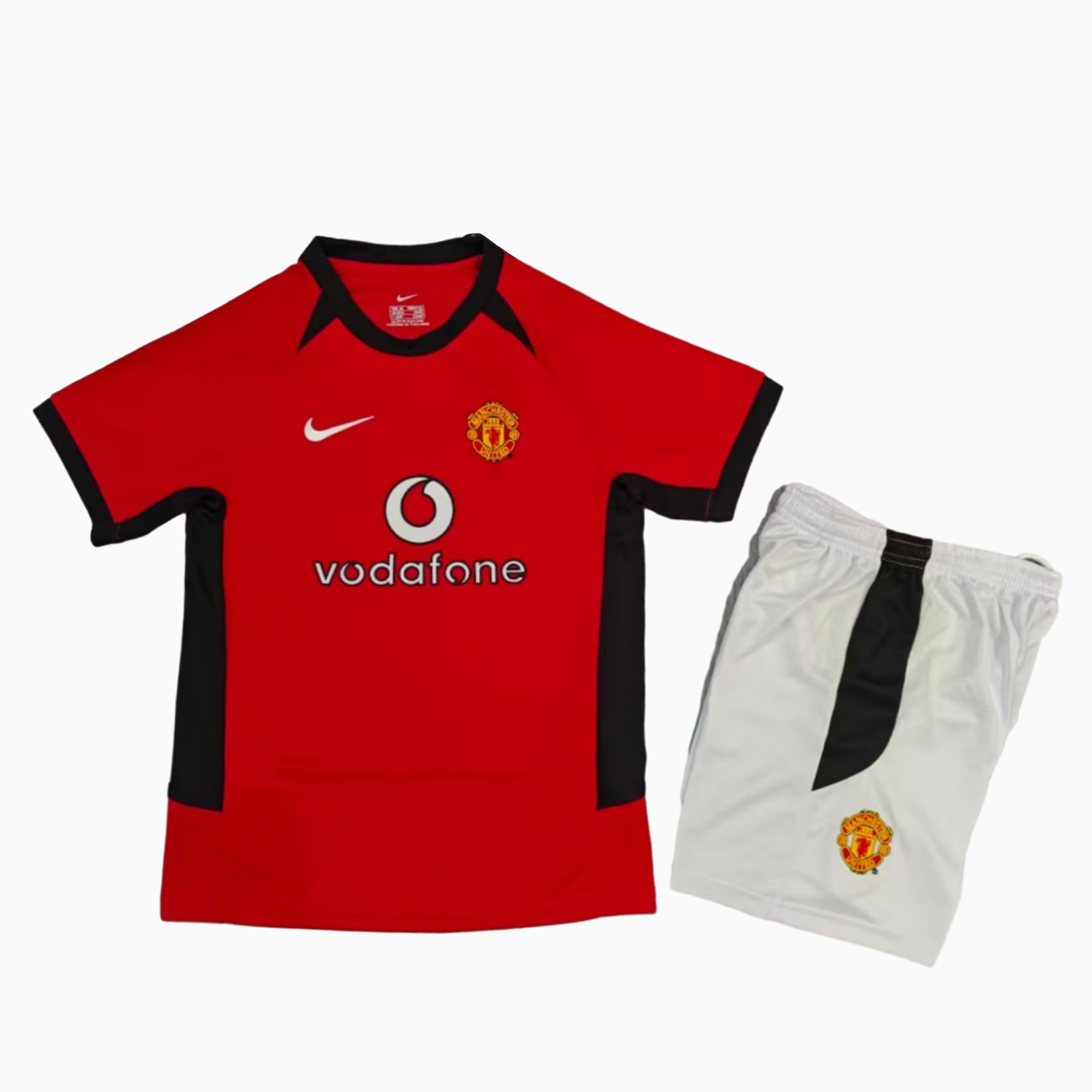 TKH-turbokithub-Retro Manchester United 2002-04 Home Kids Kit