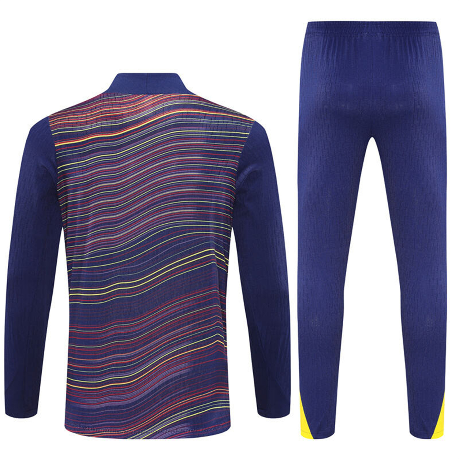 TKH-turbokithub-Barcelona 25-26 Long Sleeve Training Set - Purple Camouflage Top & Blue Pants