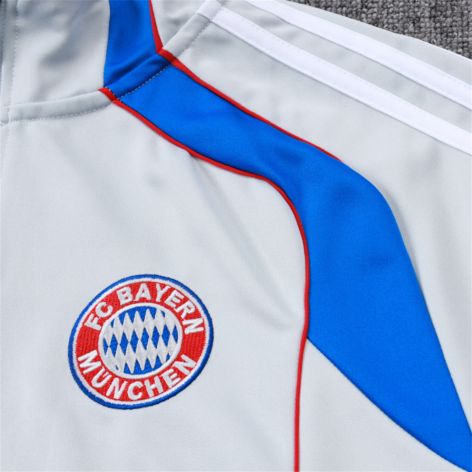 TKH-turbokithub-Bayern Munich 25-26 Jacket Training Tracksuit - Grey Throwback Jackets & Pants