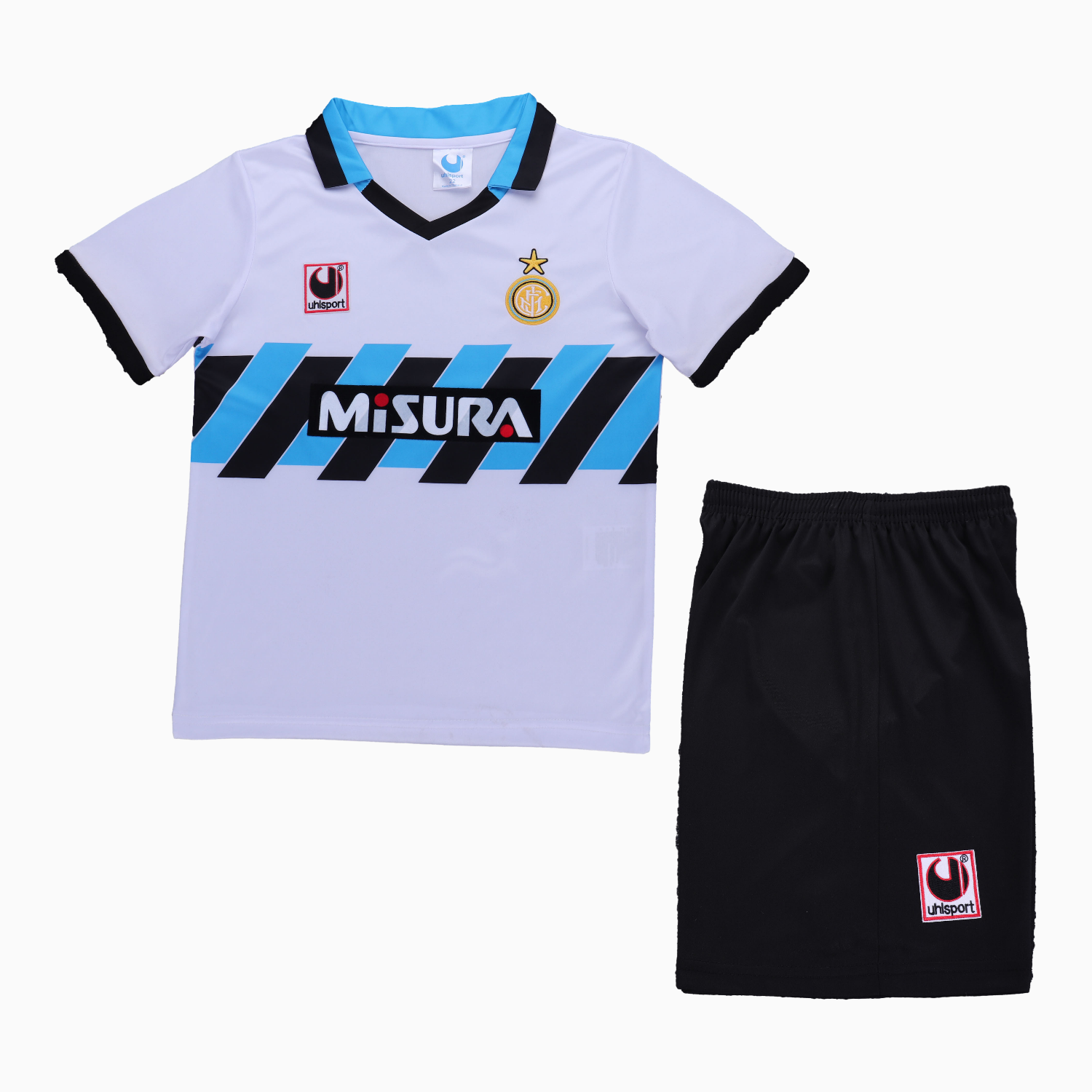 TKH-turbokithub-Retro Inter Milan 1990-91 Home Kids Kit