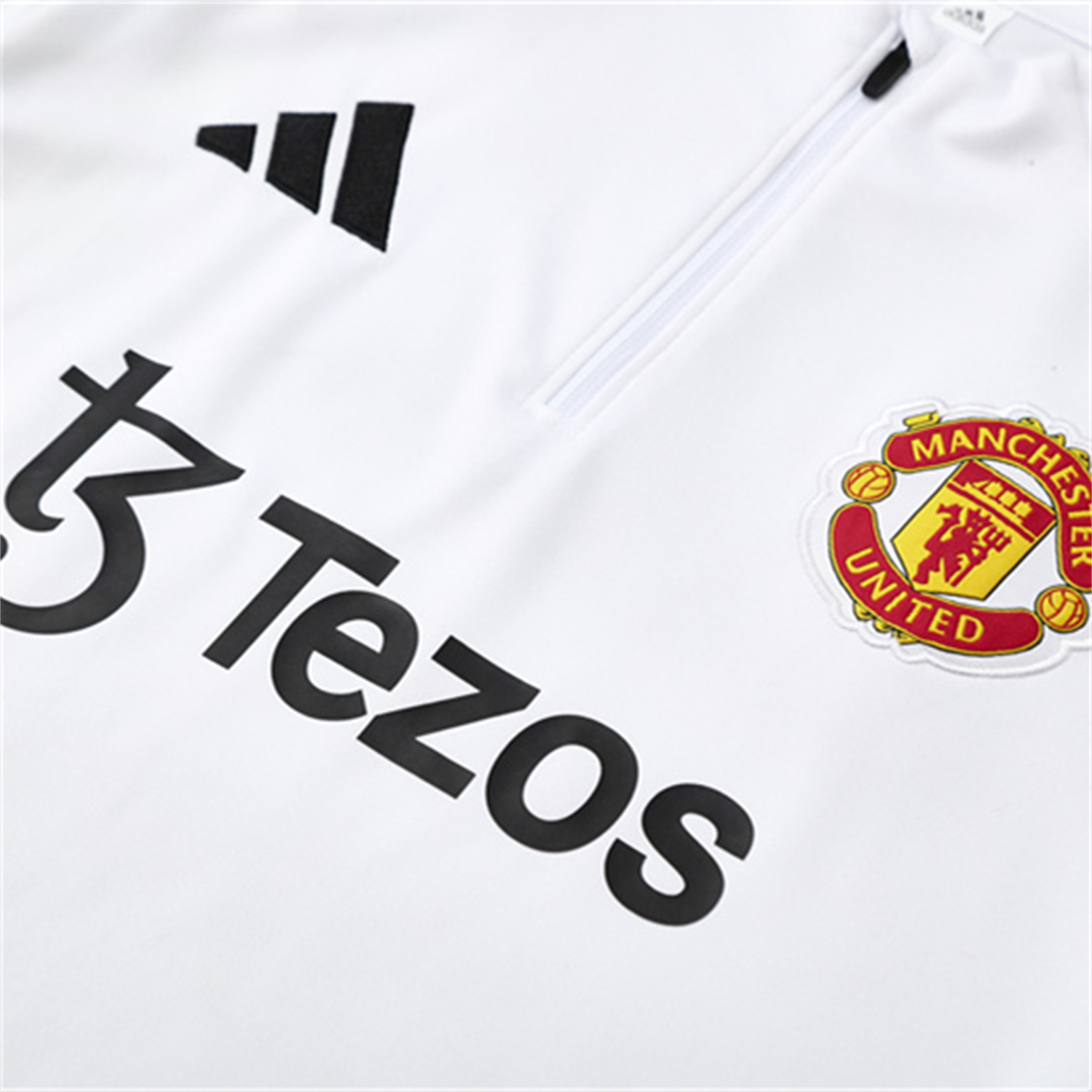 TKH-turbokithub-Manchester United 25-26 Long Sleeves Training Set - White Top & Black Pants