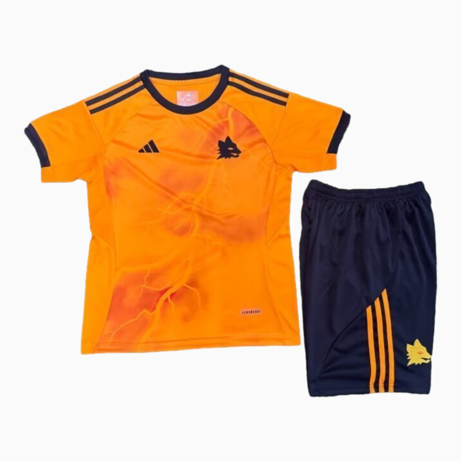 TKH-turbokithub-AS Roma 25-26 Away Unsponsored Kids Kit