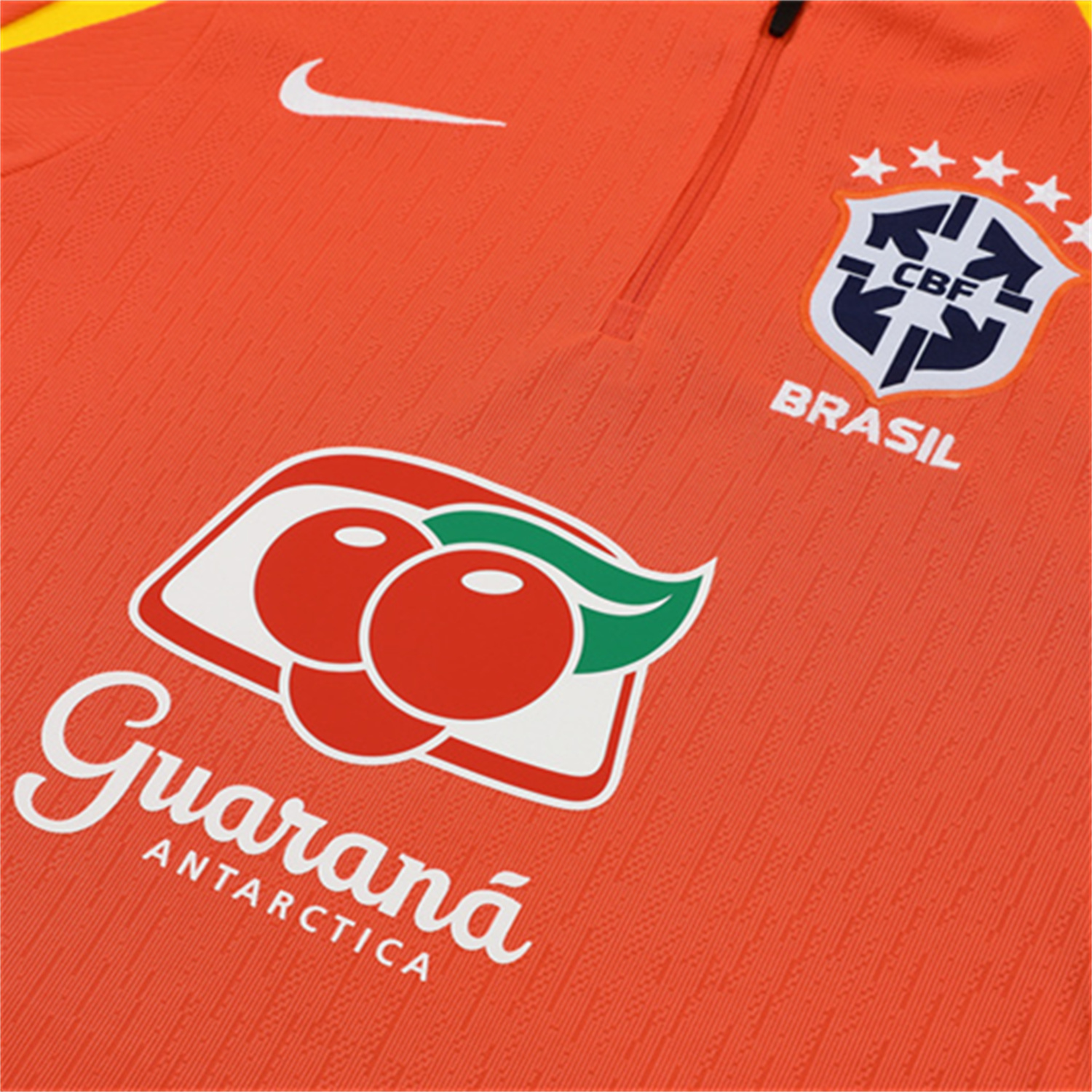 TKH-turbokithub-Brazil 25-26 Kids Long Sleeve Training Set - Player Version - Orange Top and Black Pants