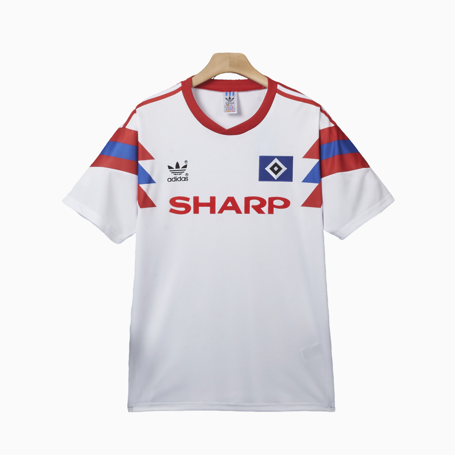TKH-turbokithub-Retro Hamburger SV 1989-90 Home Jersey