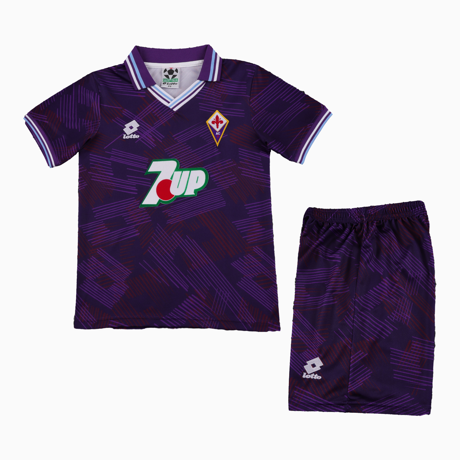 TKH-turbokithub-Retro Fiorentina 1992-93 Home Kids Kit
