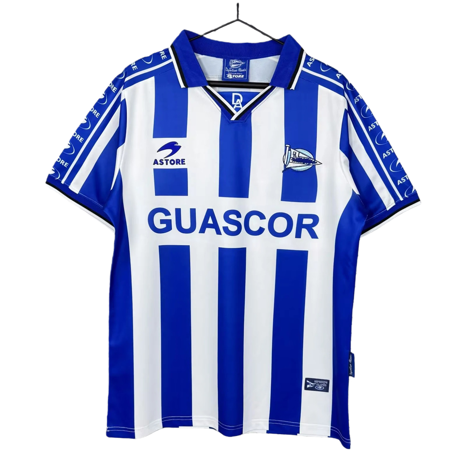 TKH-turbokithub-Retro Deportivo Alavés 1998-99 Home Long Sleeves Jersey