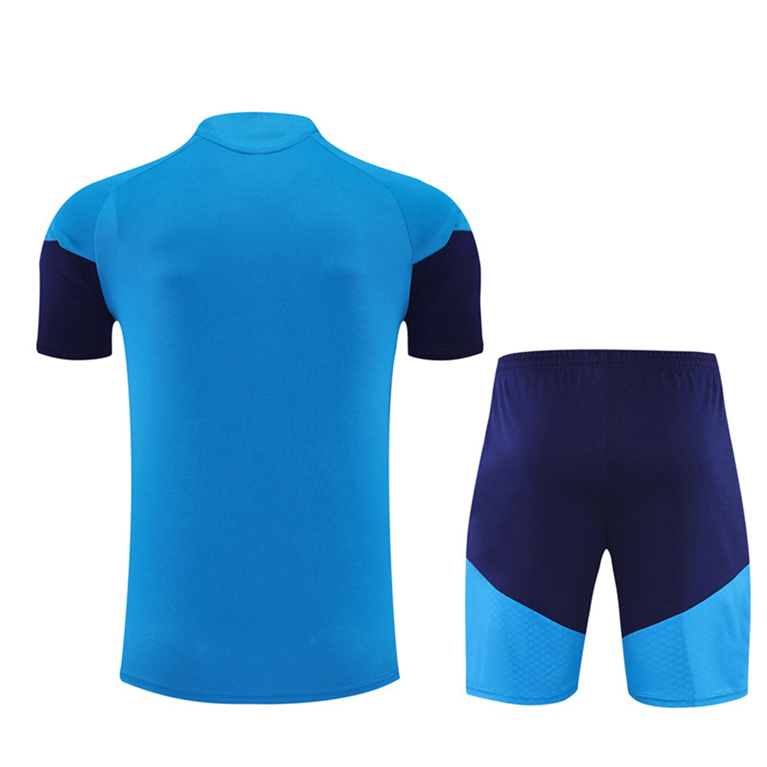 TKH-turbokithub-Spain 2026 Kids Short-Sleeve Training Set - Lake Blue Top & Shorts