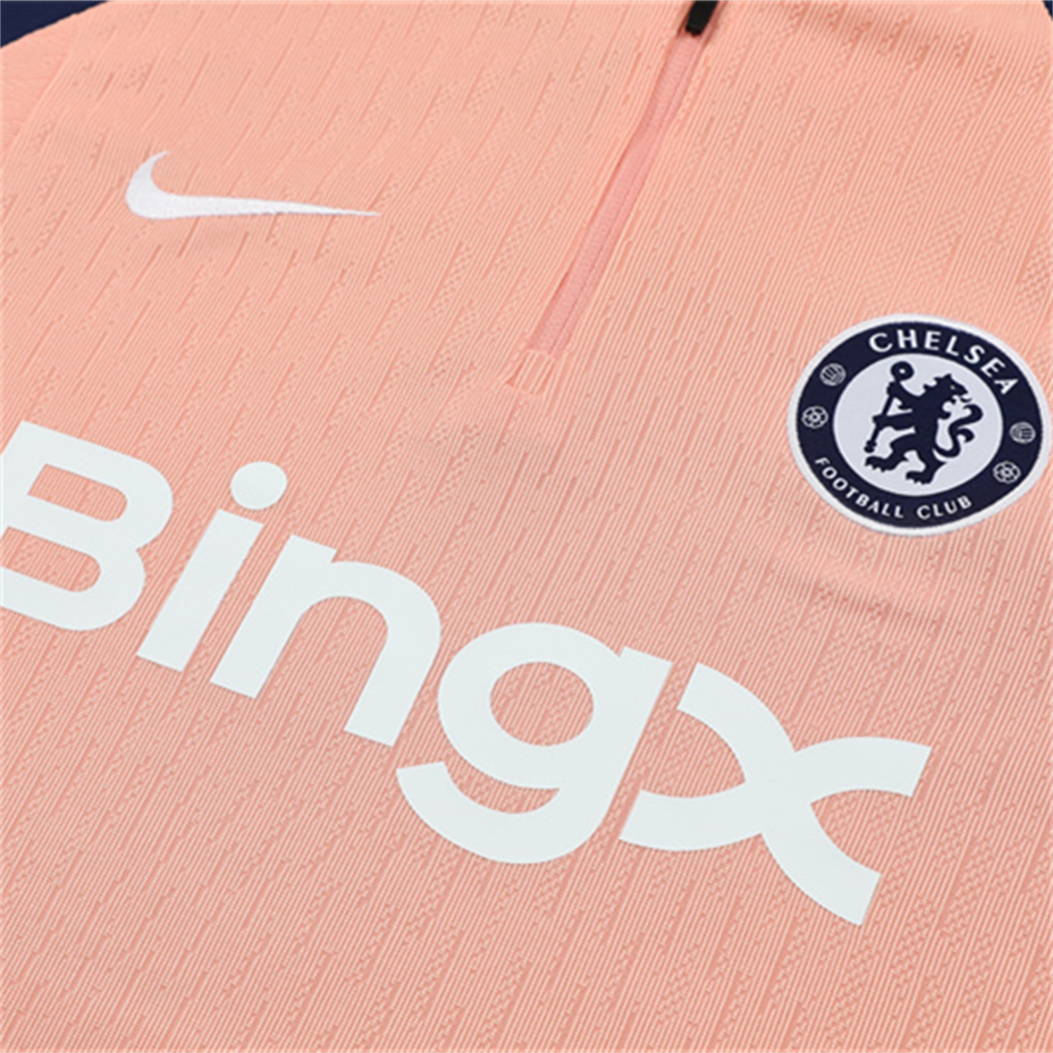TKH-turbokithub-C.H.E.L.S.E.A 25-26 Kids Long Sleeve Training Set - Player Version - Pink Top and Blue Pants
