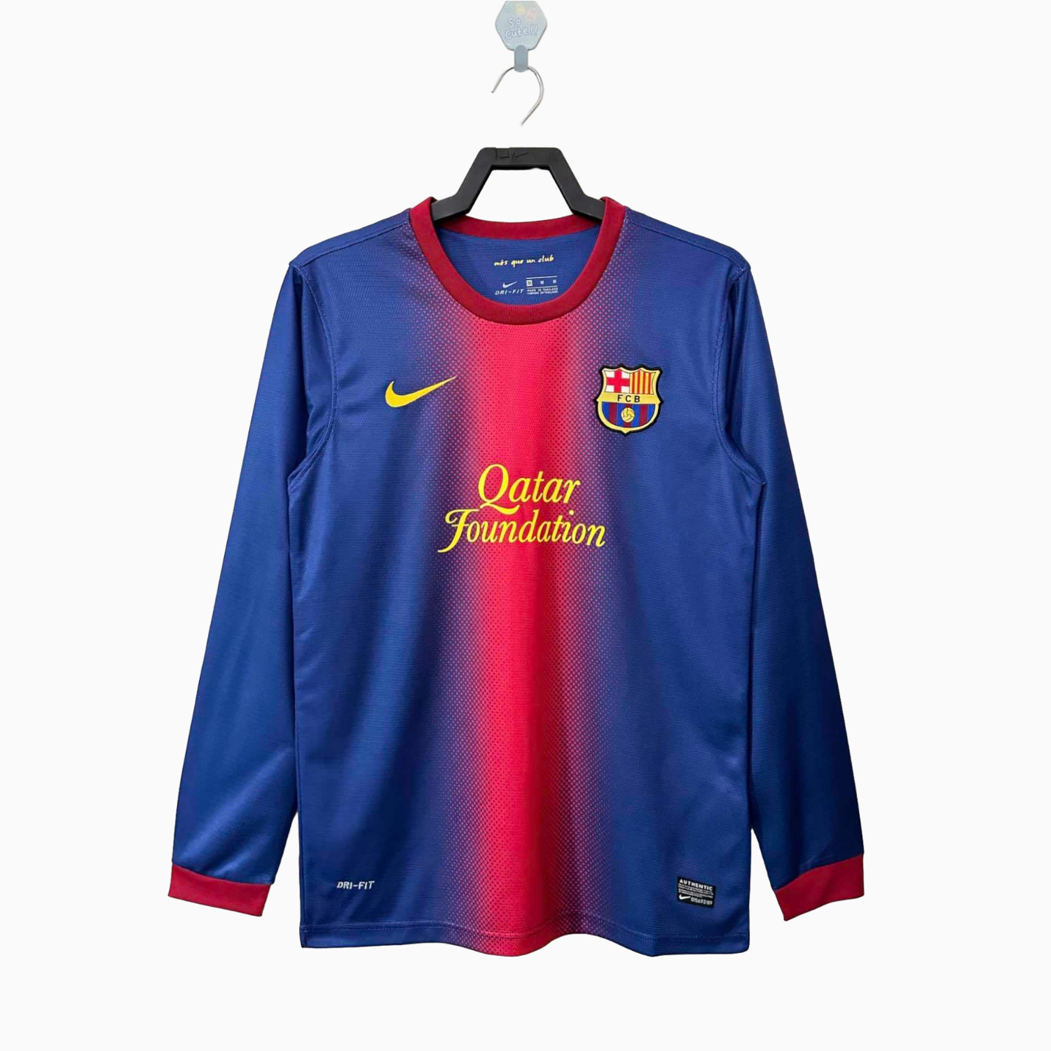 TKH-turbokithub-Retro Barcelona 12-13 Home Stadium Long Sleeve Jersey