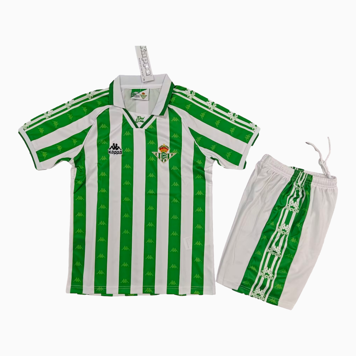 TKH-turbokithub-Retro Real Betis 1995-97 Home Kids Kit