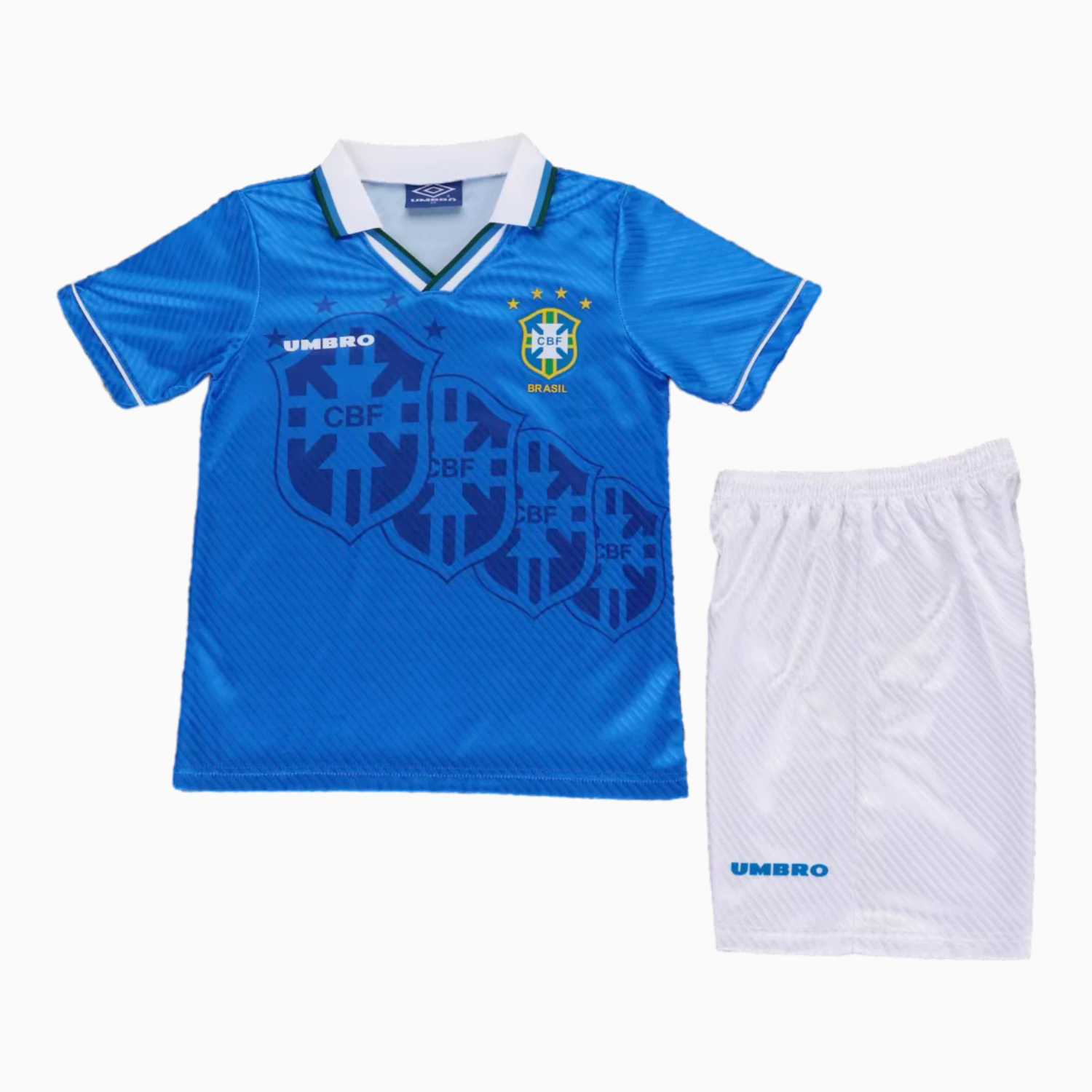 TKH-turbokithub-Retro Brazil 1996 Away Kids Kit