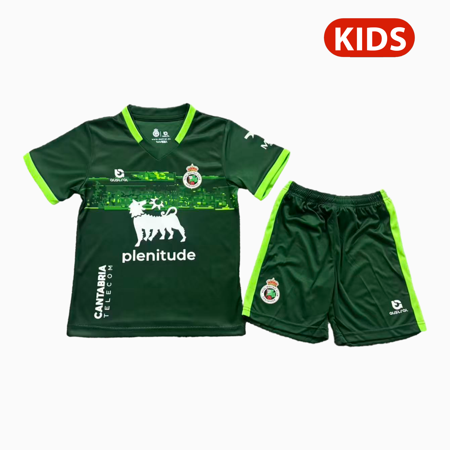 TKH-turbokithub-Racing de Santander 25-26 Away Green Kids Kit