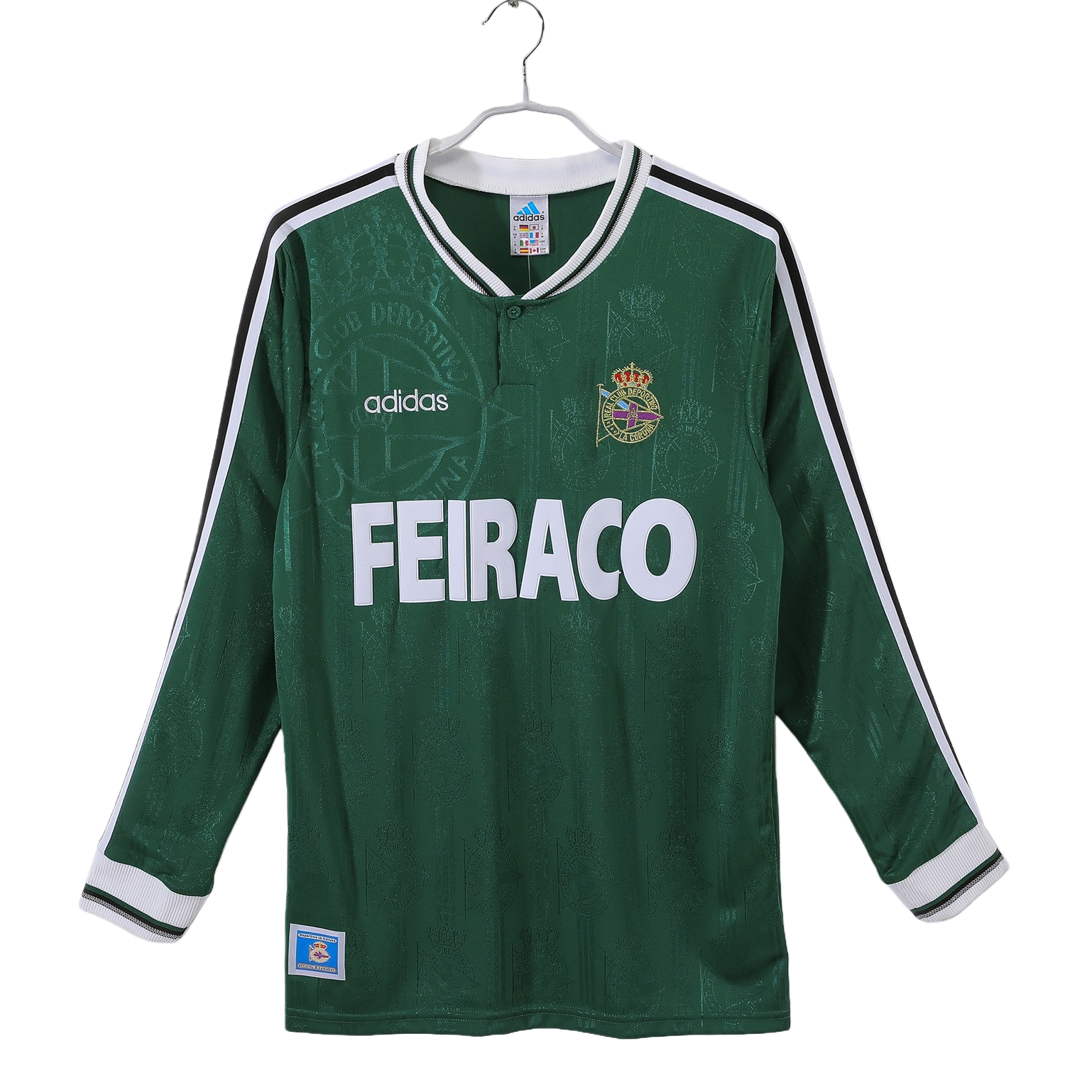 TKH-turbokithub-Retro Deportivo de La Coruña 1999-00 Away Long Sleeves Jersey