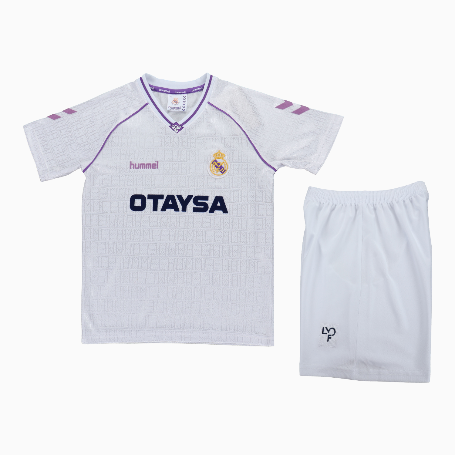 TKH-turbokithub-Retro Real Madrid 1990-92 Home Kids Kit