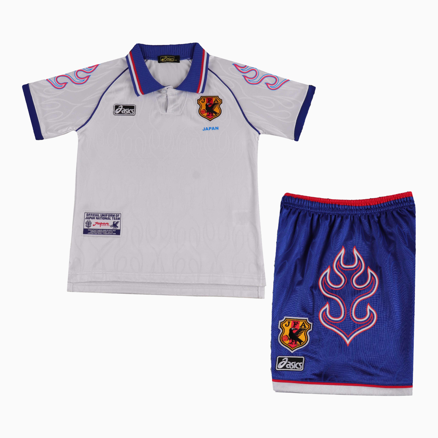 TKH-turbokithub-Retro Japan 1998 Away White Kids Kit