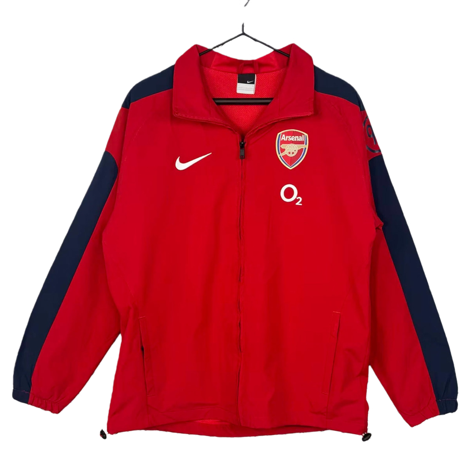 TKH-turbokithub-Retro Arsenal 2004-05 Home Windbreaker Jacket - Red