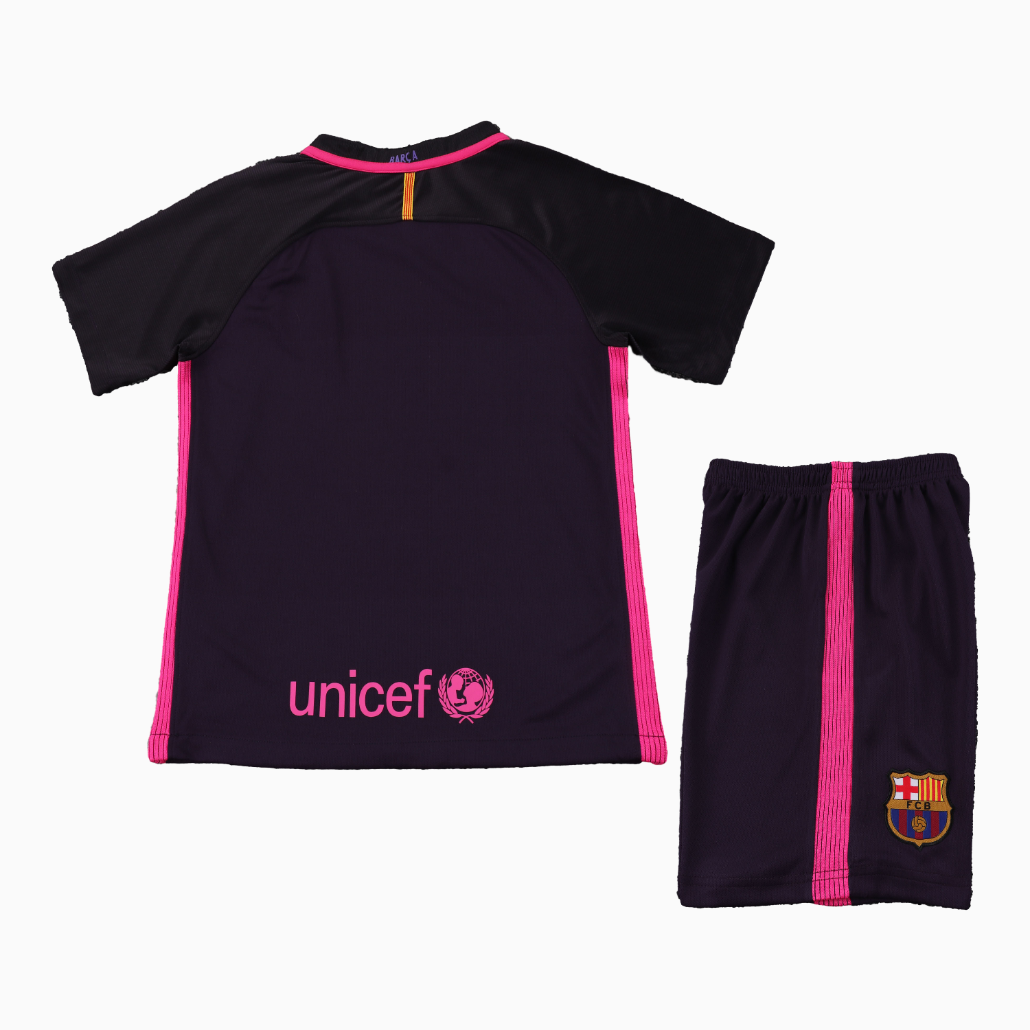 TKH-turbokithub-Retro Barcelona 2016-17 Away Kids Kit