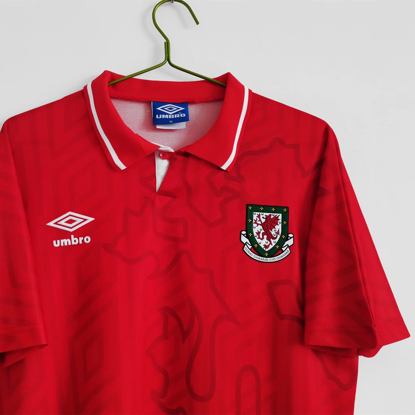 TKH-turbokithub-Retro Wales 1992 Home Stadium Jersey