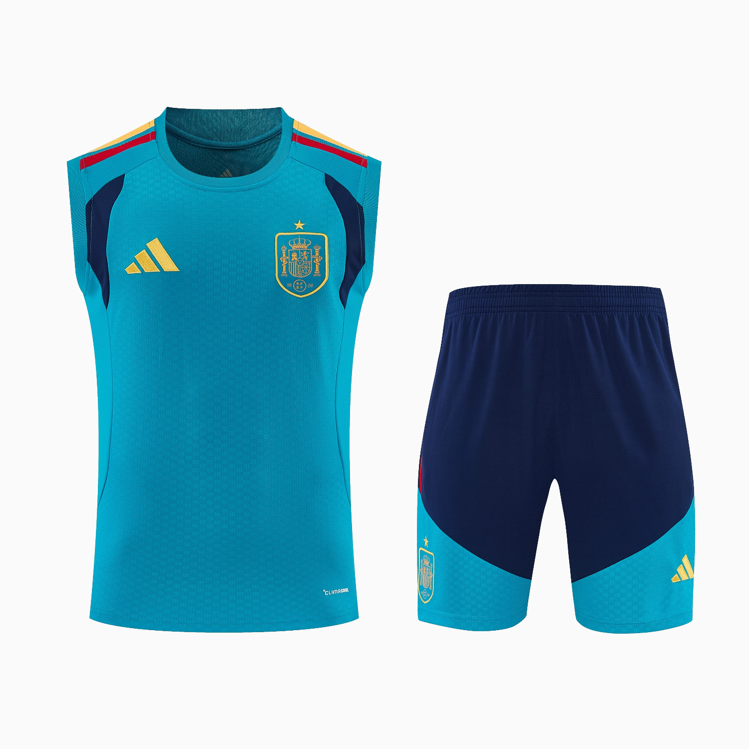 TKH-turbokithub-Spain 2026 Vest Training Set - Light Blue Top & Dark Blue Pants