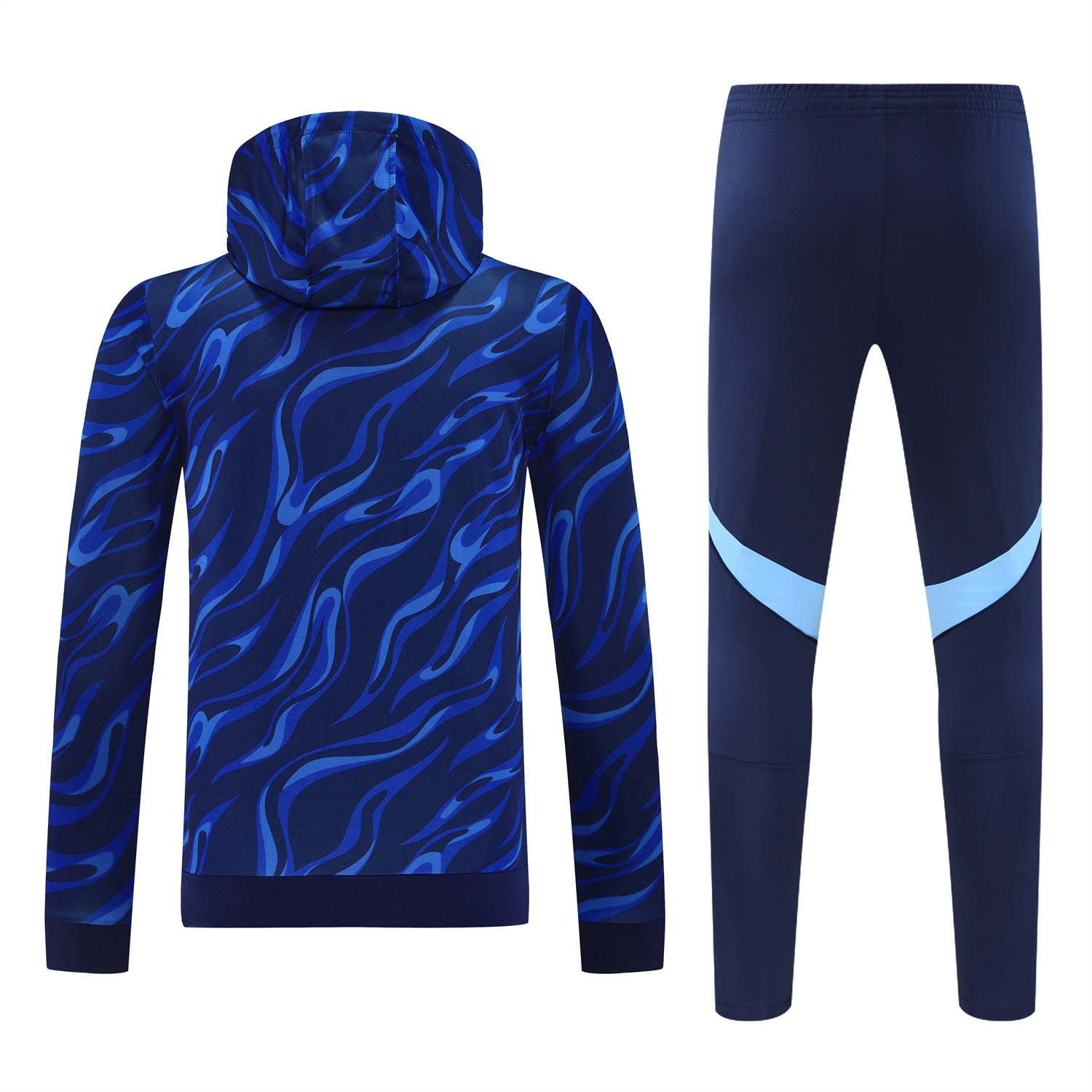 TKH-turbokithub-Real Madrid 25-26 Training Hoodie Set - Blue Hoodie and Deep Blue Pants